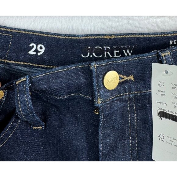 J.Crew bootcut Jeans stretchy dark wash 90s classic sz 29 - Picture 5 of 10